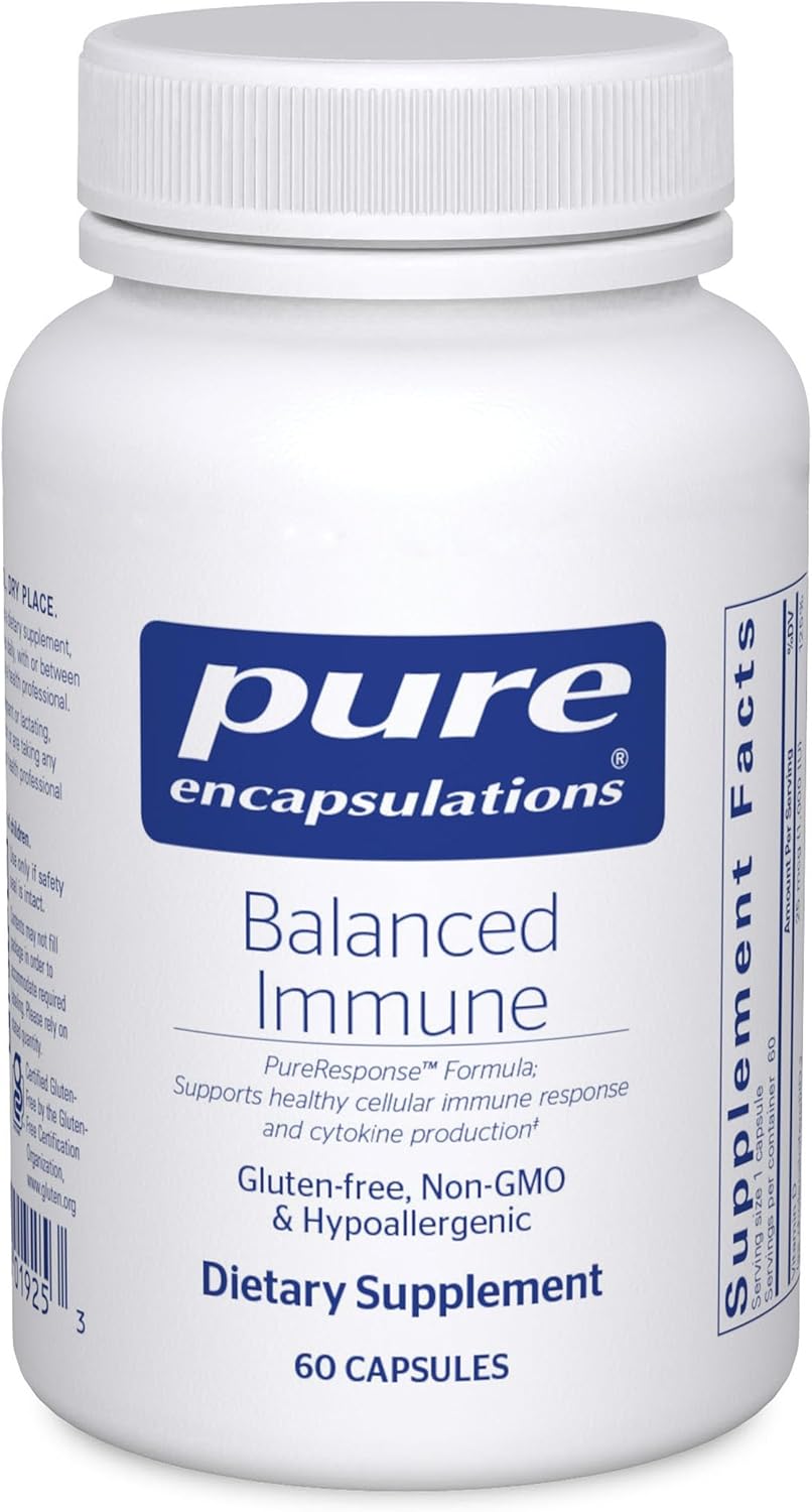 Pure Encapsulations Balanced Immune Joint, Gastrointestinal and Thyroid Function Support - 60 Capsules