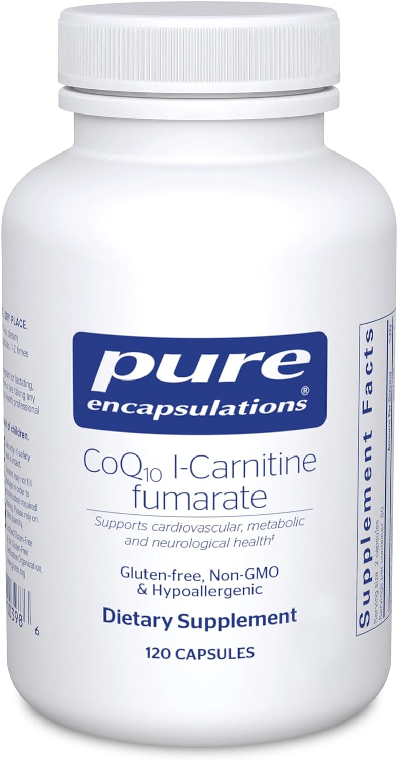 Pure Encapsulations CoQ10 l-Carnitine Fumarate | 120 Capsules