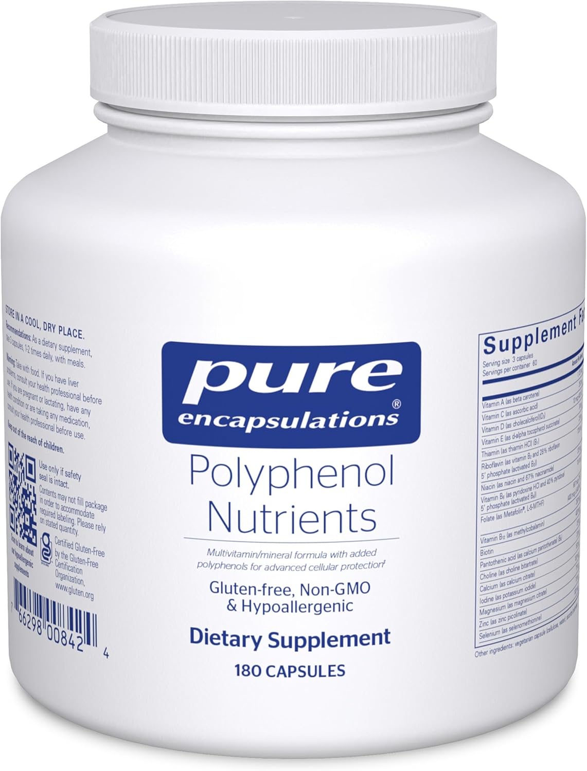 Pure Encapsulations Polyphenol Nutrients | 180 Capsules