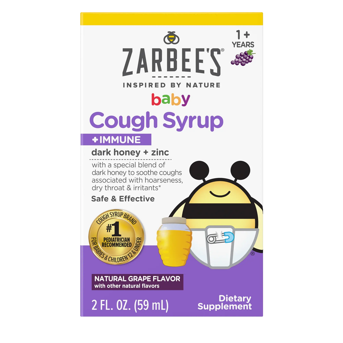 Zarbee's - Baby Cough Syrup + Immune - 2 fl oz