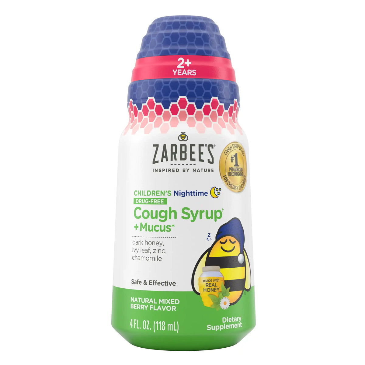 Zarbee's - Kid's Cough + Mucus Night - 4 fl oz