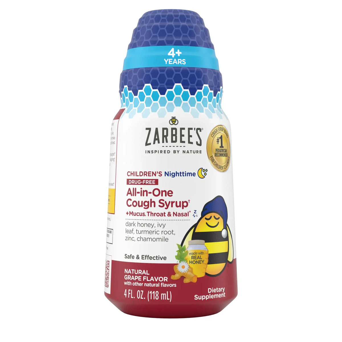 Zarbee's - Kid's Cough All-In-One Night - 4 fl oz