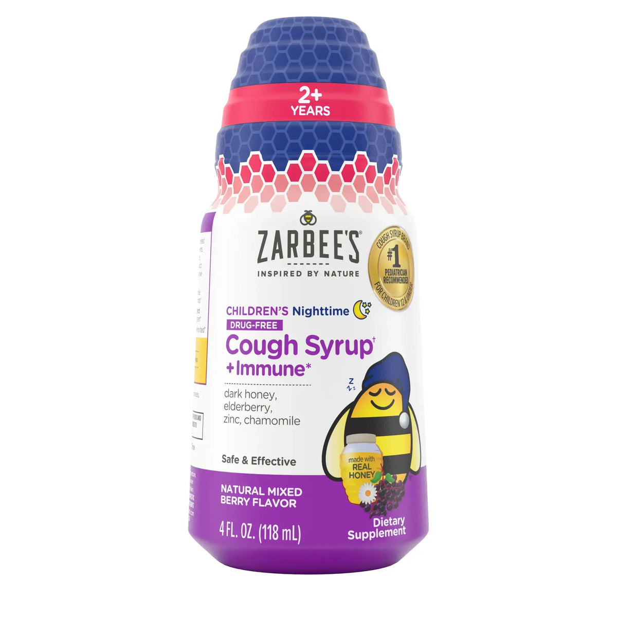 Zarbee's - Kid's Cough + Immune Night - 4 fl oz