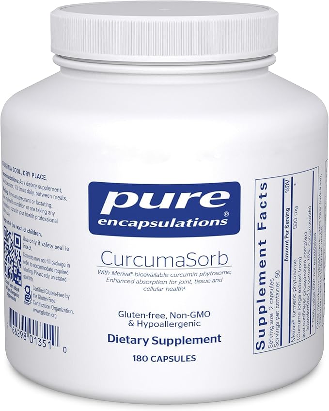 Pure Encapsulations CurcumaSorb 180 Capsules