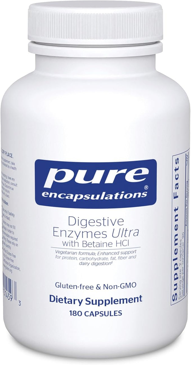 Digestive Enzymes Ultra with Betaine HCl | Pure Encaps | Hewyn