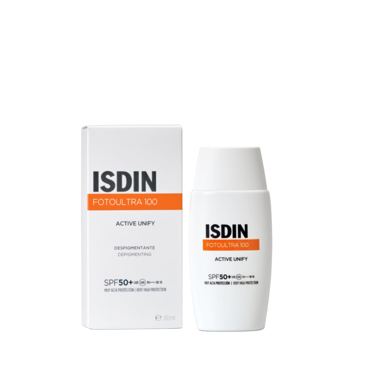 8429420307650 ISDIN - Foto Ultra 100 Active Sunscreen Unify Fusion Fluid No Color 50 ml