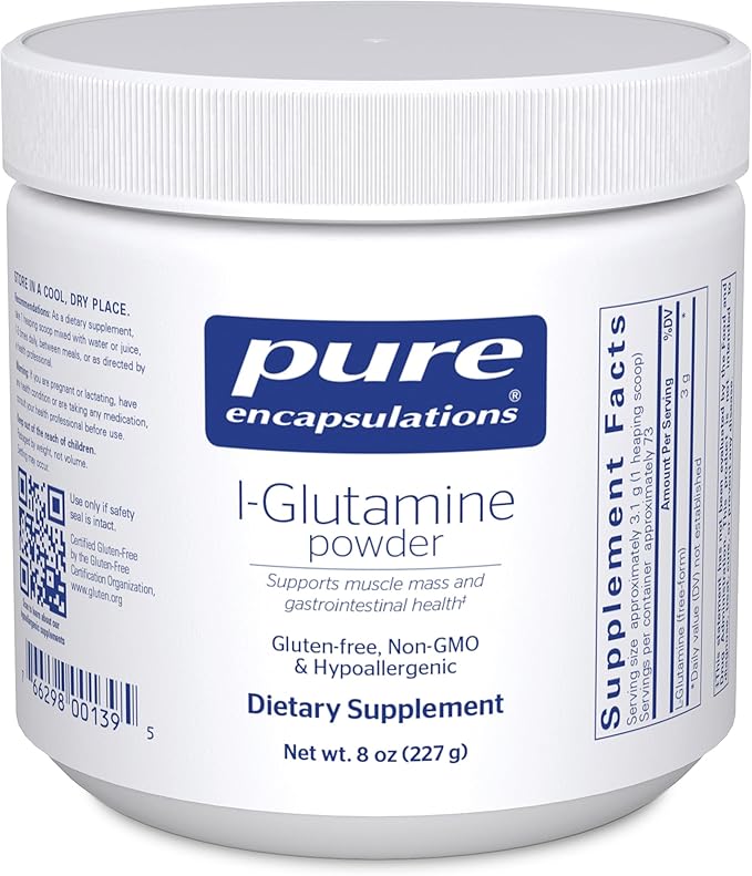 Pure Encapsulations L-Glutamine Powder 8 Ounces