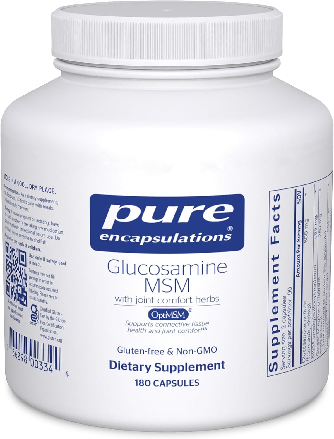 Pure Encapsulations Glucosamine MSM | Supplement for Joint Support, Mobility, Comfort, Cartilage Health, and Connective Ti...