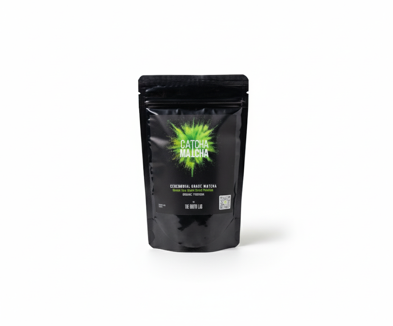 The Broth Lab - Catcha Matcha Organic Ceremonial Grade Matcha Pouch - 100g