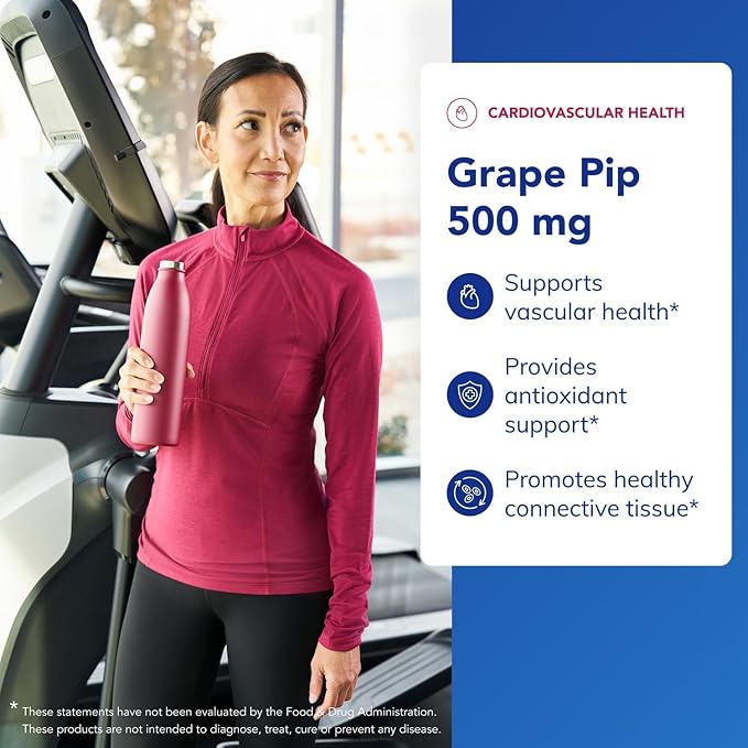 Pure Encapsulations Grape Pip 500 mg | Supports Vascular Health | 120 Capsules