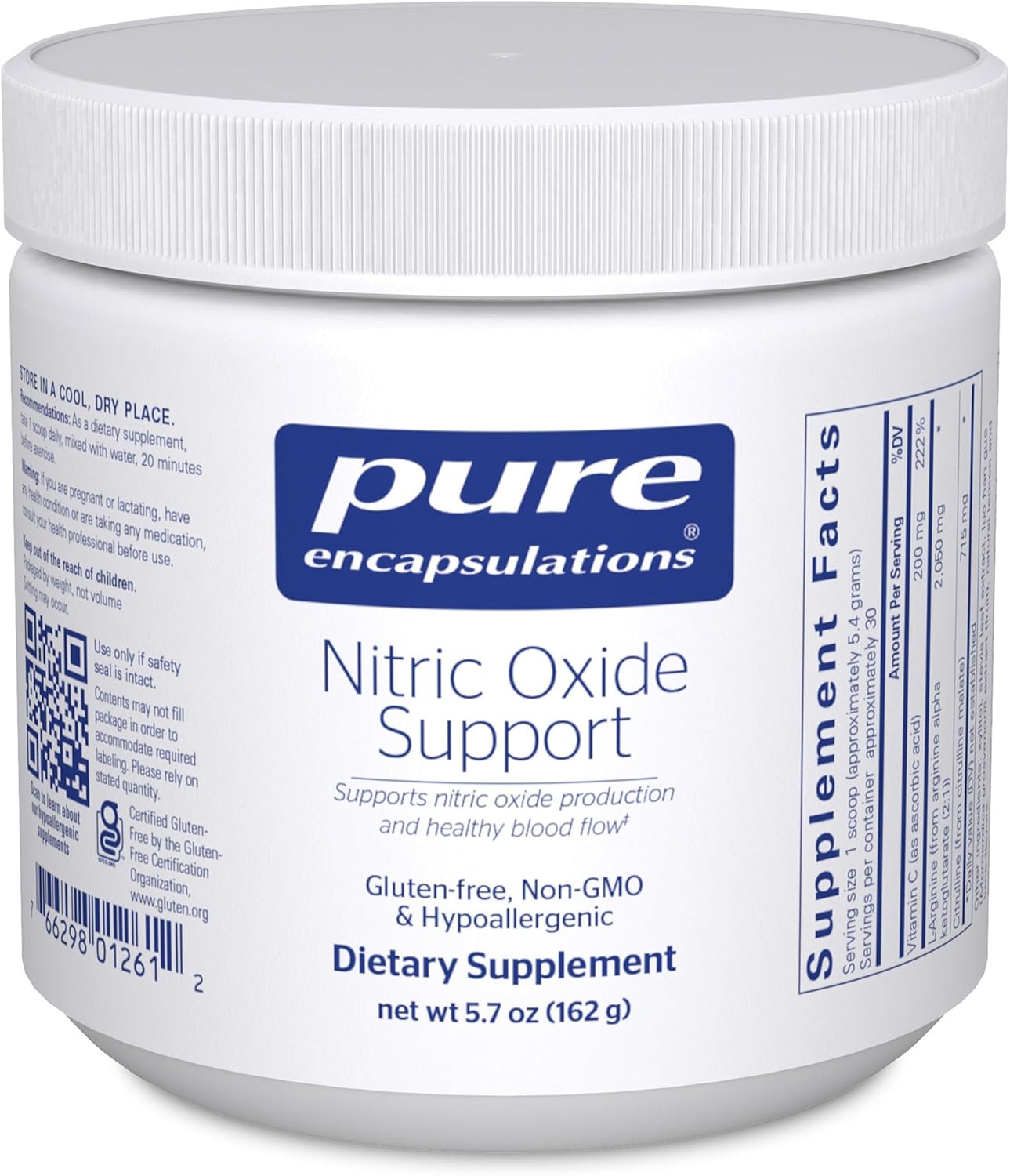 Pure Encapsulations Nitric Oxide Support 5.7 Ounces
