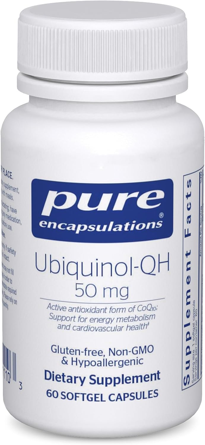 Pure Encapsulations Ubiquinol-QH 50 mg | 60 Softgel Capsules