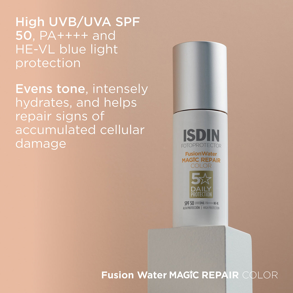 8429420281622 ISDIN - Fusion Water Magic Repair Color SPF 50+ 50ml