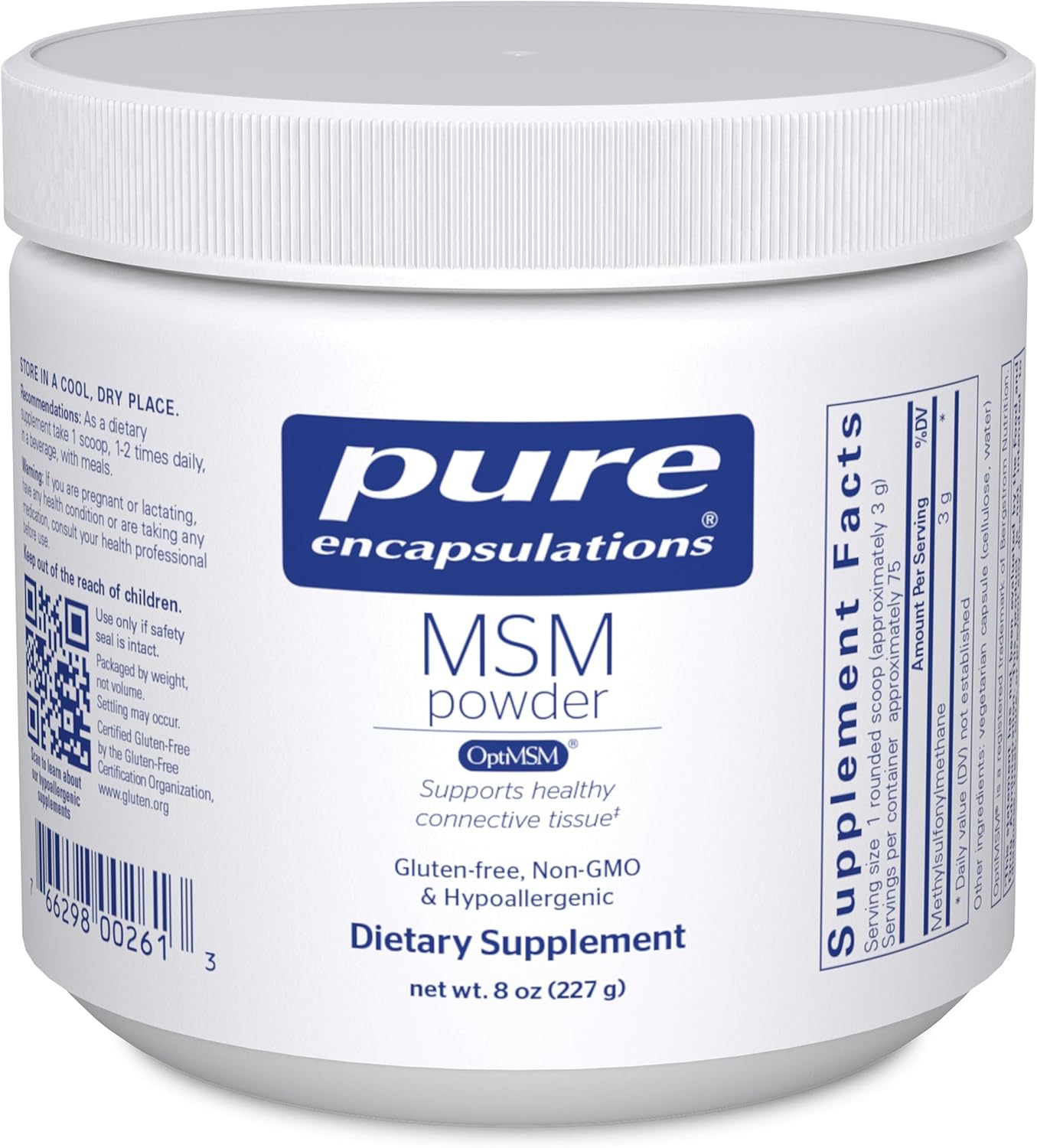 Pure Encapsulations MSM Powder 8 Ounces