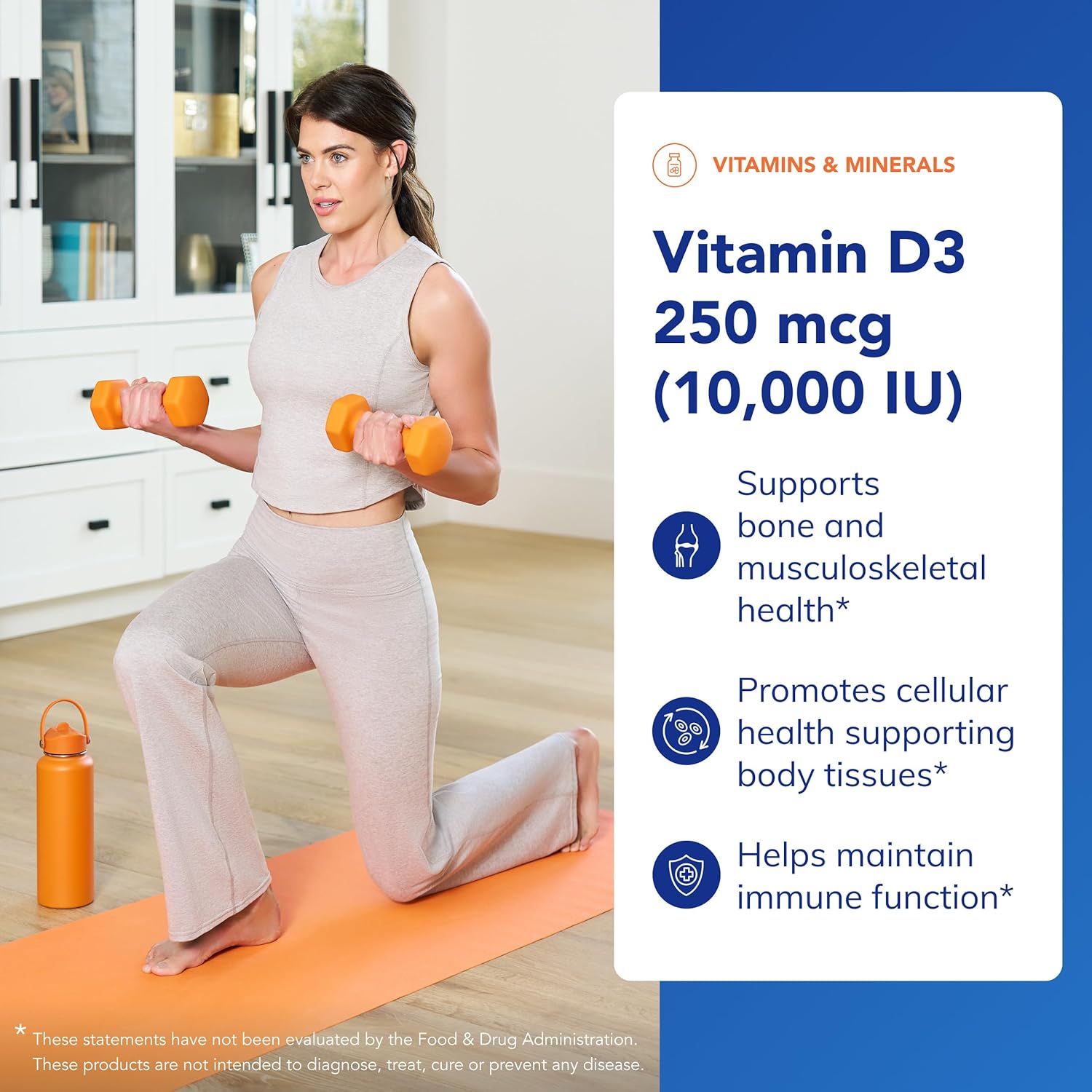 Pure Encapsulations Vitamin D3 250 mcg (10,000 IU) - 120 Capsules