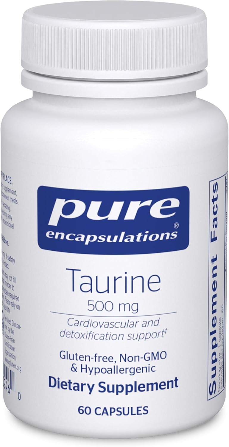 Pure Encapsulations Taurine 500 mg 60 Capsules